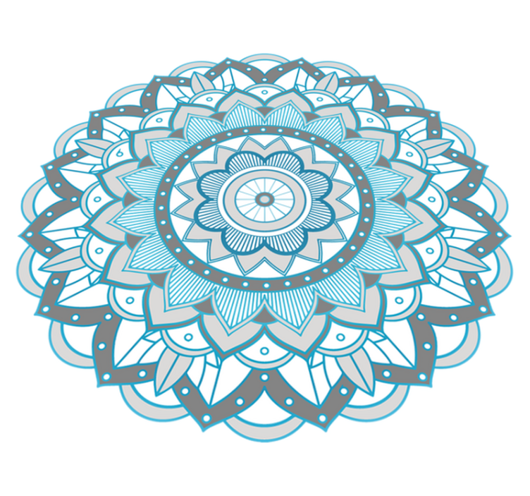 Tapis vinyle mandala complexe - TenStickers