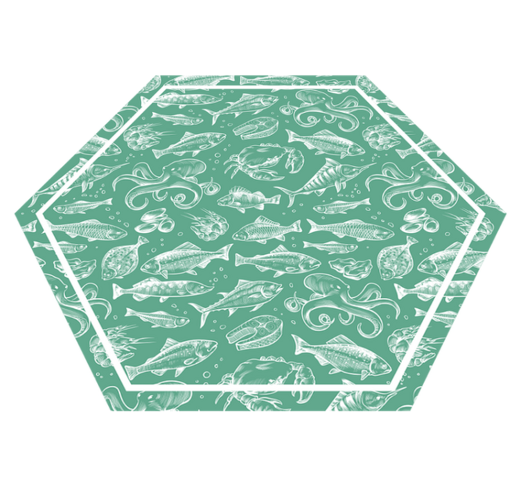 Tapis vinyle animal enchantement aquatique - TenStickers