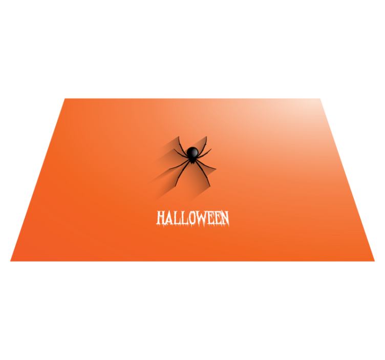 Tapis vinyle halloween araignée d'halloween - TenStickers