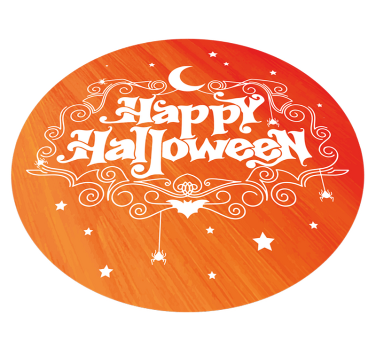 Tapis vinyle halloween festif circulaire - TenStickers