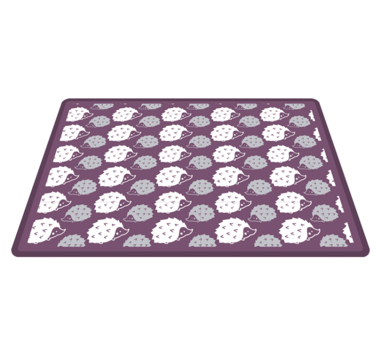 Tapis vinyle pour enfants hérissons de dessin animé - TenStickers