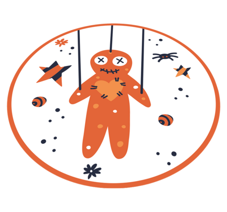 Tapis vinyle halloween pain d'épice halloween - TenStickers