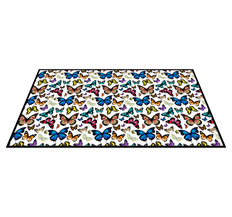 Tapis vinyle animal collection de papillons - TenStickers