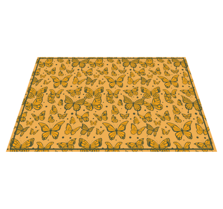 Tapis vinyle animal délice de papillon - TenStickers