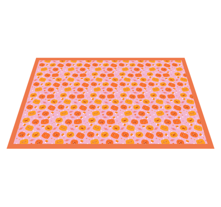 Tapis vinyle halloween tartinade à motif de citrouille - TenStickers