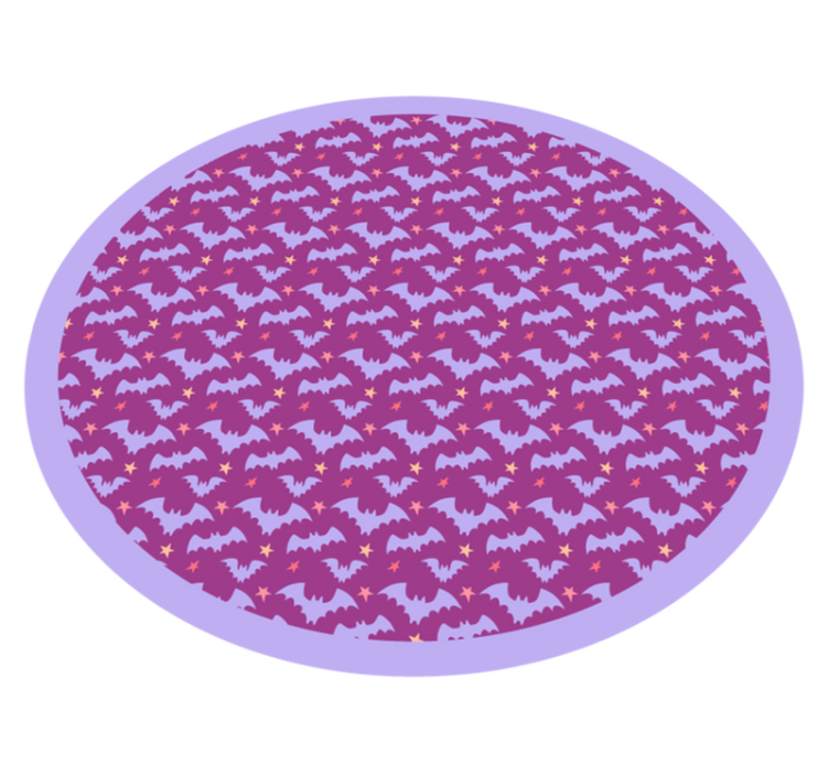 Tapis vinyle halloween motif chauve-souris - TenStickers