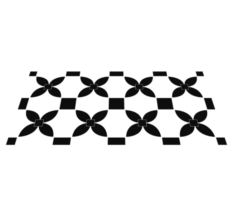 Tapis vinyle cuisine carrelage monochrome - TenStickers