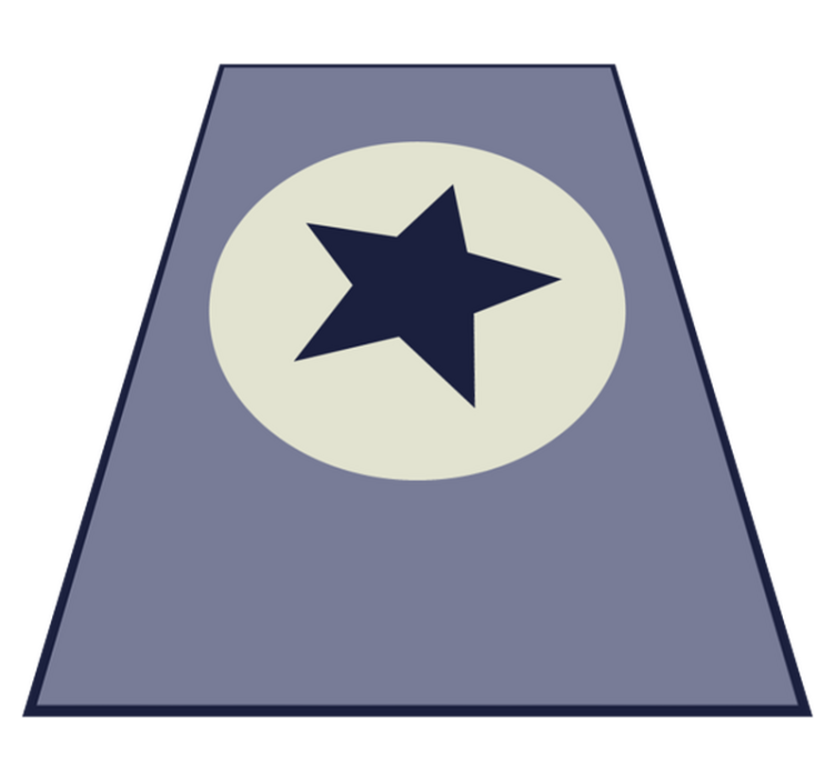 Tapis vinyle étoile pièce maîtresse étoilée - TenStickers