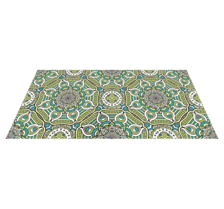 Tapis vinyle mandala à motifs mandala - TenStickers