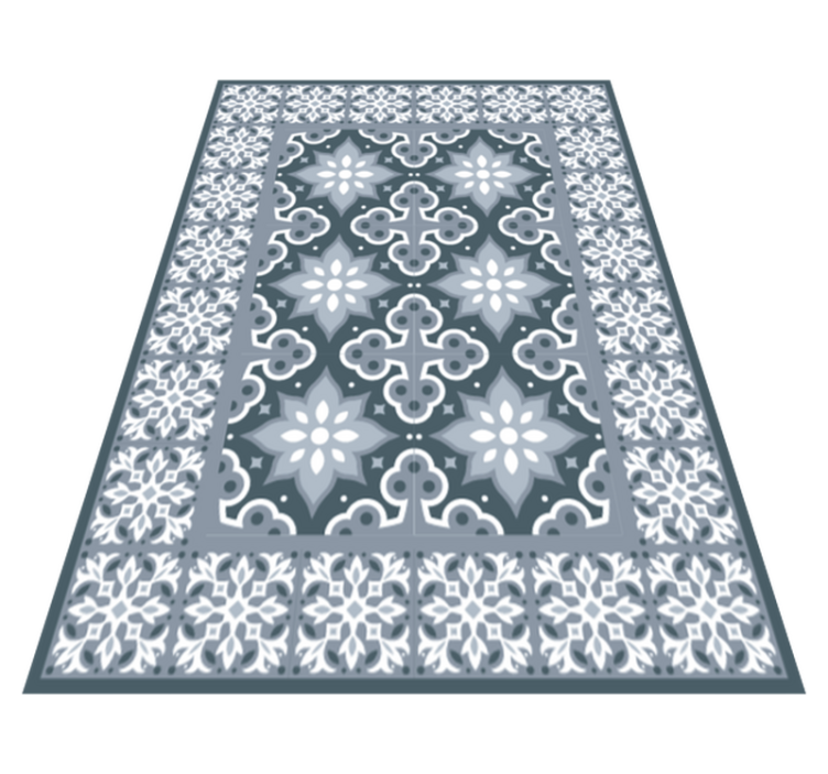 Tapis vinyle salle de bain carrelage traditionnel - TenStickers