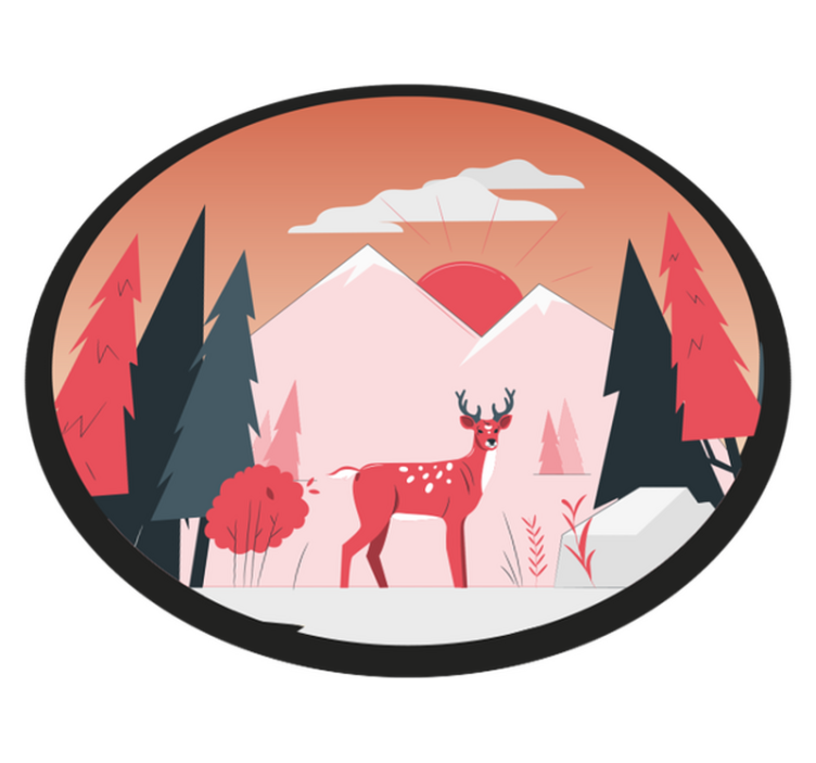 Tapis vinyle nature vue de paysage naturel tranquille - TenStickers