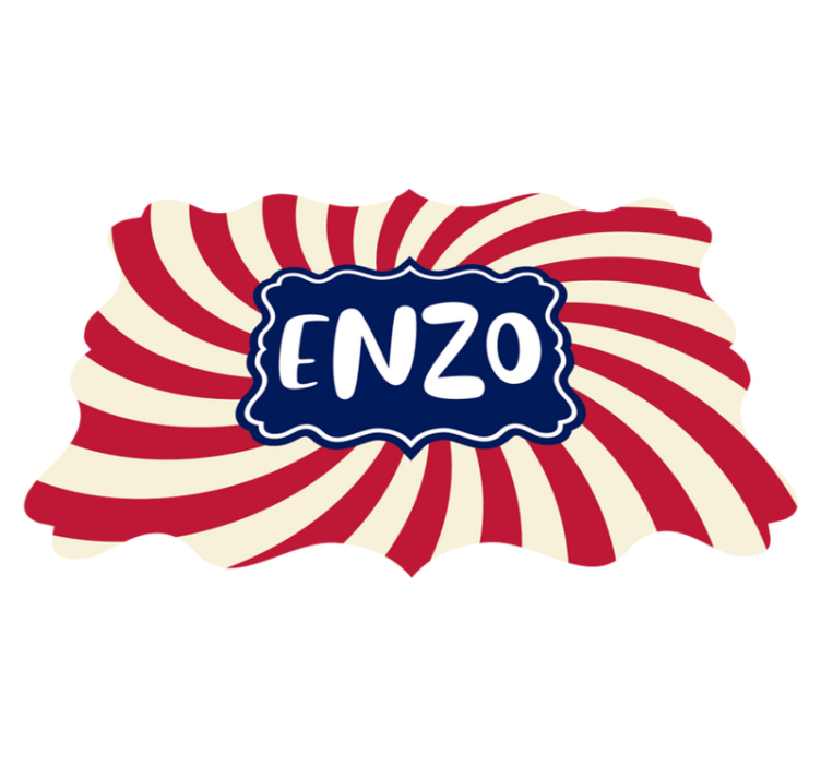 Tapis vinyle personnalisé rayures personnalisées - TenStickers