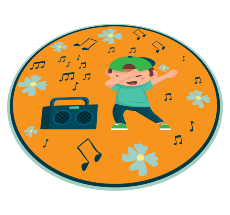 Tapis vinyle pour enfants imagerie de danse enfants - TenStickers