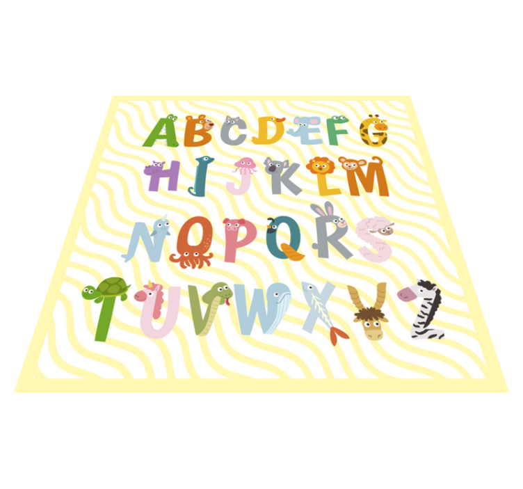 Tapis vinyle alphabet réalisation de l'alphabet - TenStickers