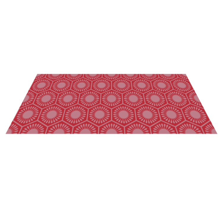 Tapis vinyle géométrique ensemble à motifs circulaires - TenStickers
