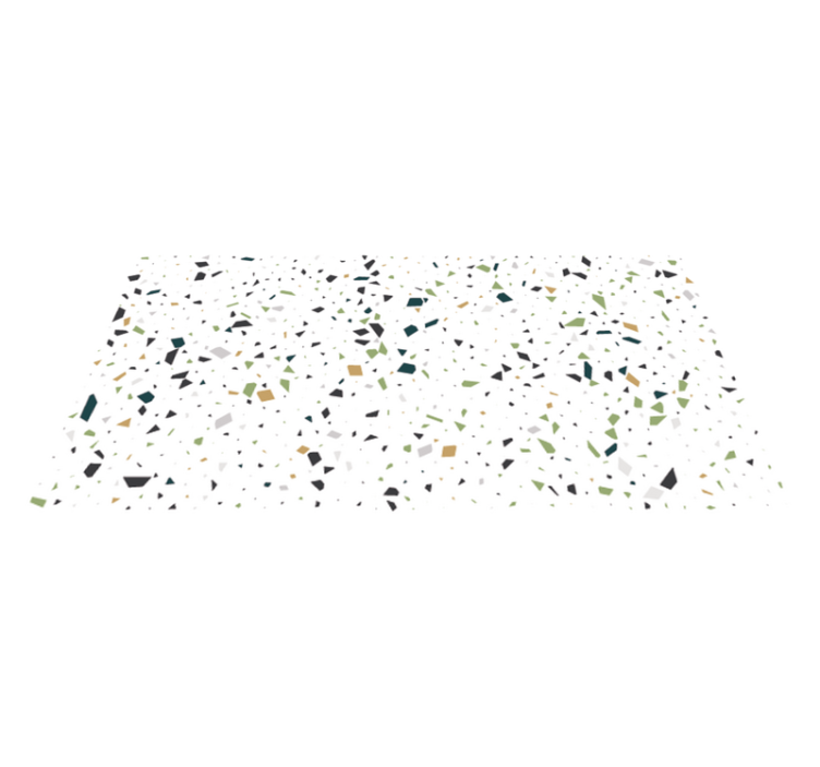 Tapis vinyle salle de bain éclaboussures de terrazzo - TenStickers