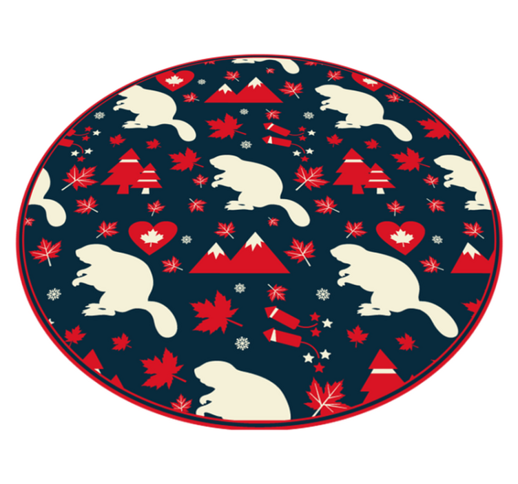Tapis vinyle noël motif polaire festif - TenStickers