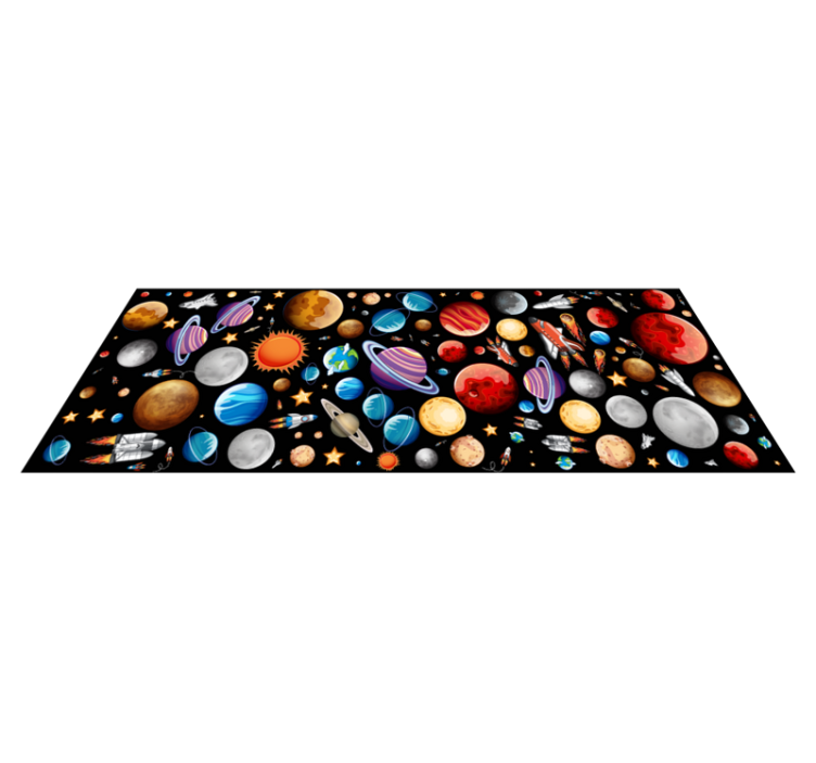 Tapis vinyle jeux exploration de l'espace - TenStickers