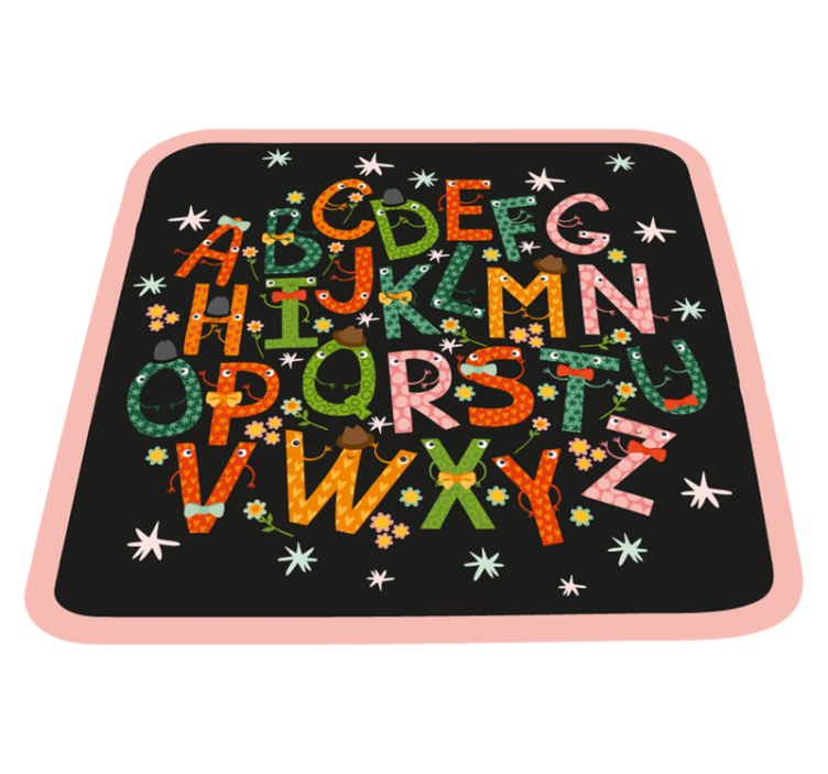 Tapis vinyle alphabet enchantement alphabétique - TenStickers