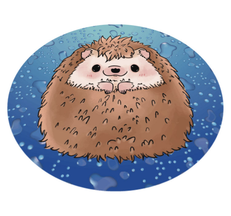 Tapis vinyle pour enfants adorable illustration de hérisson - TenStickers