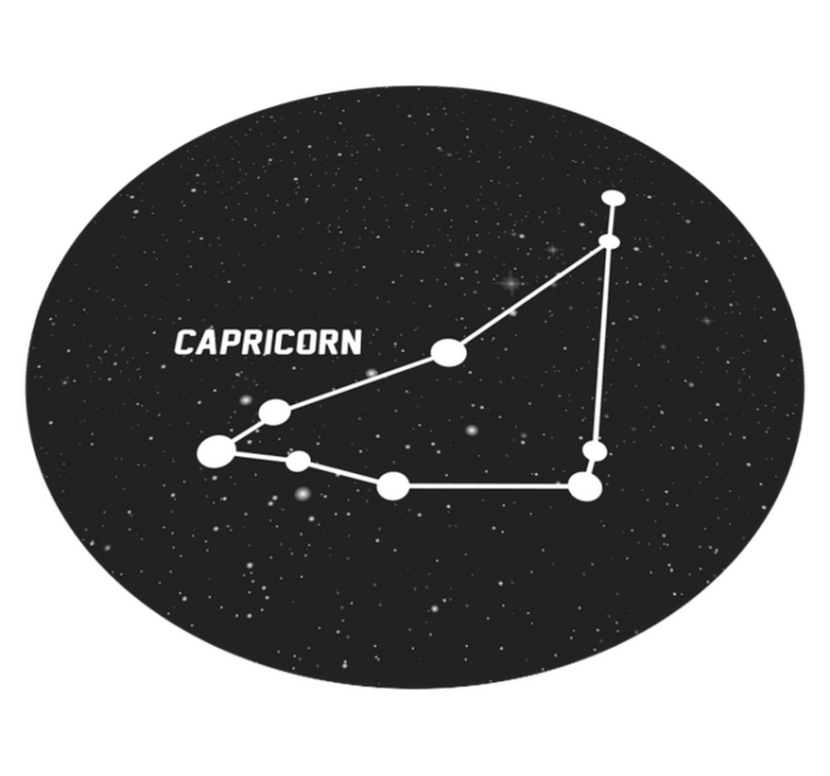 Tapis vinyle étoile constellation du capricorne - TenStickers
