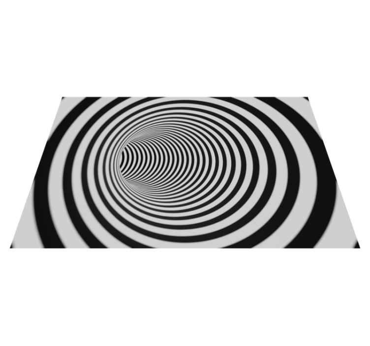Tapis vinyle géométrique tourbillon d'illusion d'optique - TenStickers