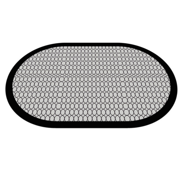 Tapis vinyle salle de bain motif alvéolaire - TenStickers