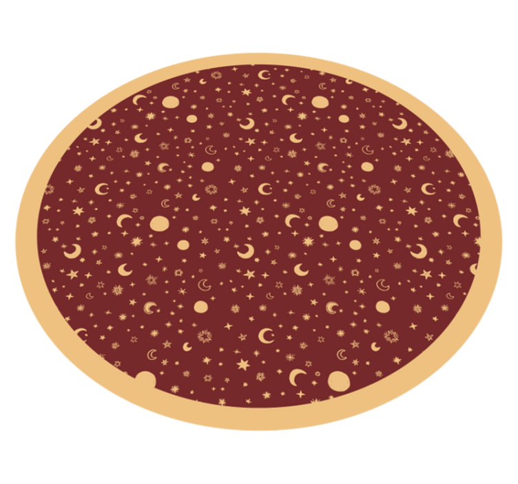 tapis vinyle pour enfants Étoiles pour enfants rouges lavées - TenStickers