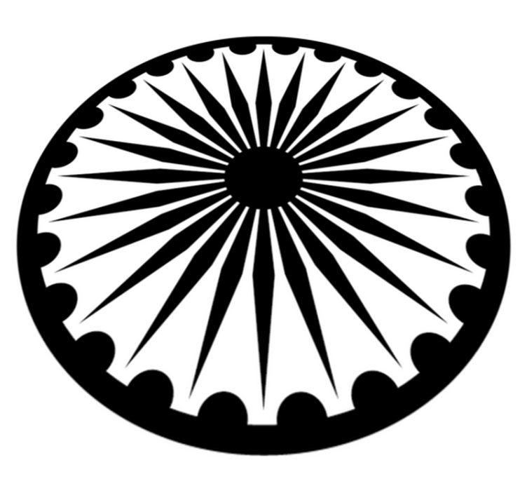 Tapis vinyle moderne mandala monochrome - TenStickers