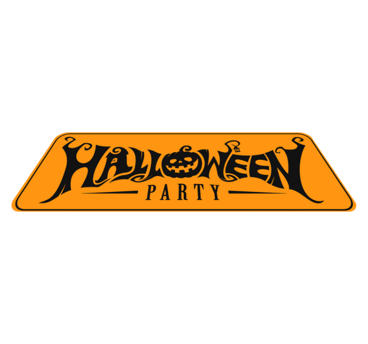 Tapis vinyle halloween bannière festive d'halloween - TenStickers