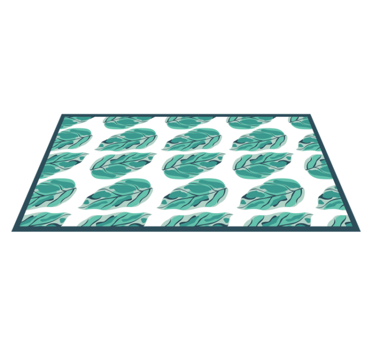 Tapis vinyle fleurs et plantes botanique feuillu - TenStickers