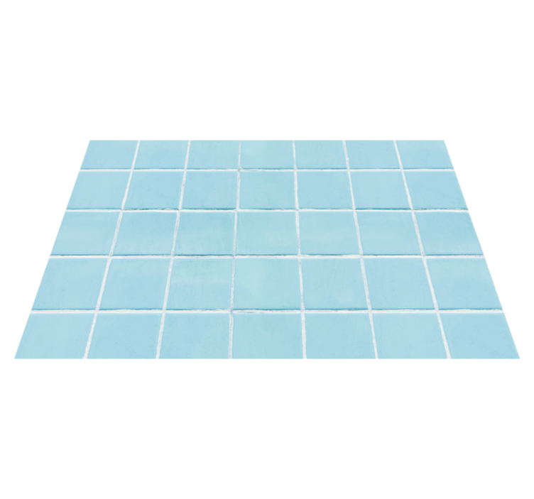 Tapis vinyle carreaux de ciment simulation de tuiles azure - TenStickers