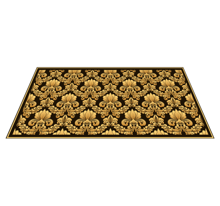 Tapis vinyle texture ornementation baroque - TenStickers