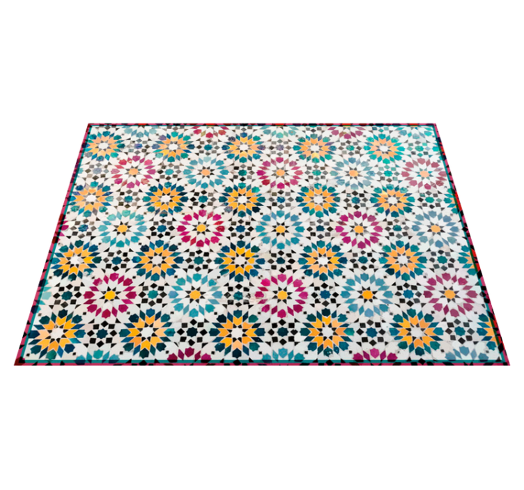Tapis mosaique vinyle à motifs de mosaïque - TenStickers