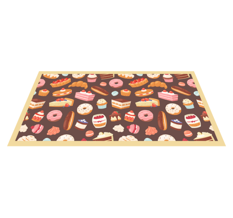 Tapis vinyle autres tapis modèle de friandises sucrées - TenStickers