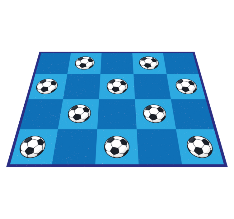Tapis vinyle jeux à motifs de football - TenStickers