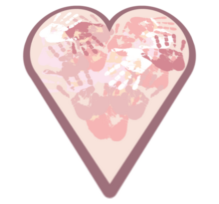 Tapis vinyle personnalisé coeur sur mesure - TenStickers