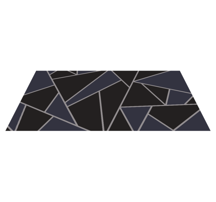 Tapis vinyle géométrique formes géométriques angulaires - TenStickers