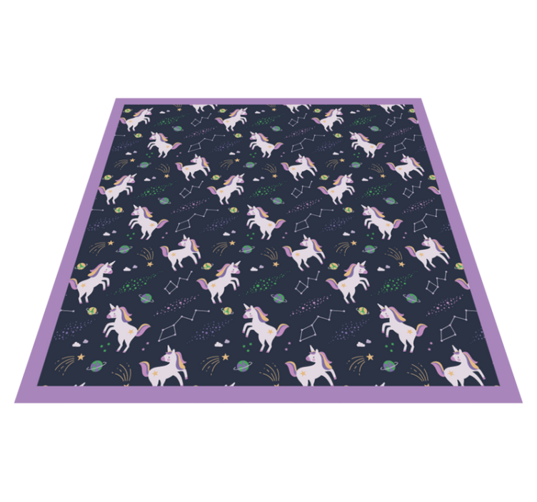 Tapis vinyle pour enfants jeu fantastique de licorne - TenStickers