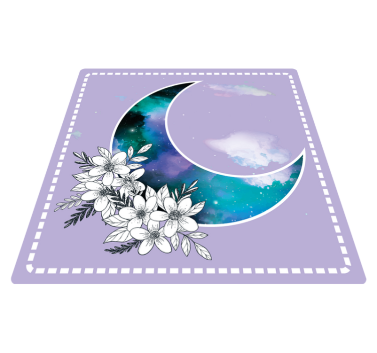 Tapis vinyle fleurs et plantes fleurs célestes - TenStickers