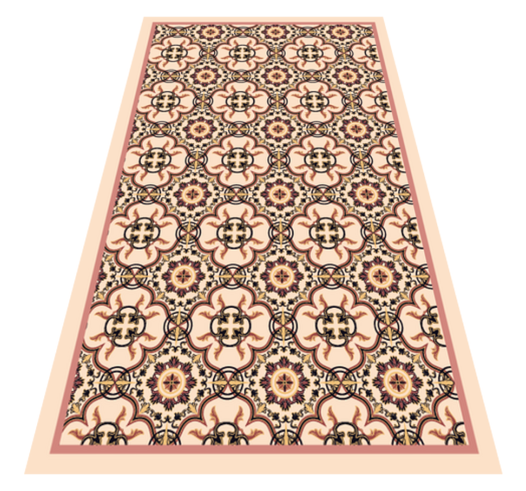 Tapis vinyle cuisine entrée carreaux vintage - TenStickers