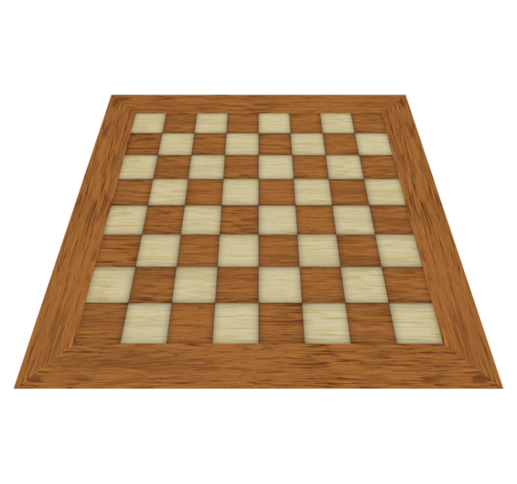 Tapis vinyle salle de bain damier - TenStickers
