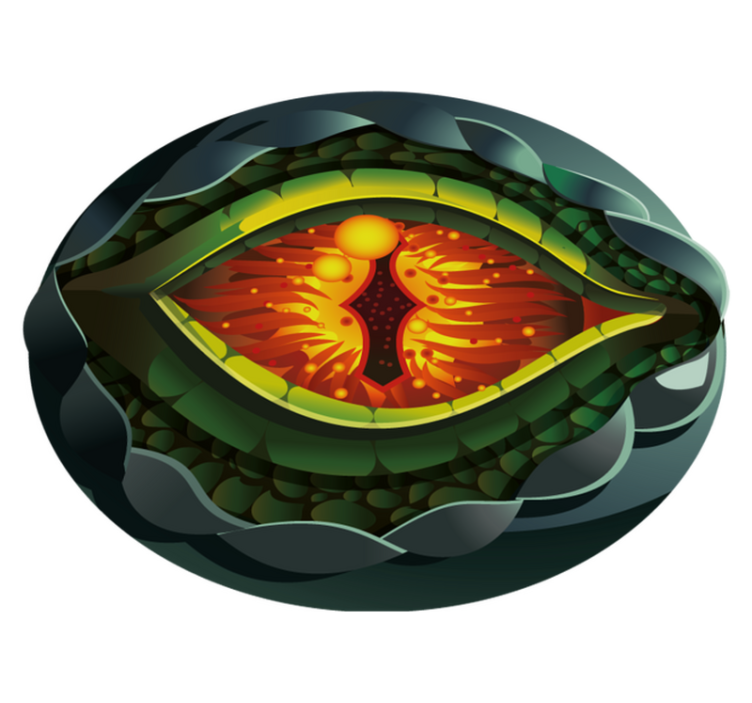 Tapis vinyle nature Œil de la nature abstrait - TenStickers
