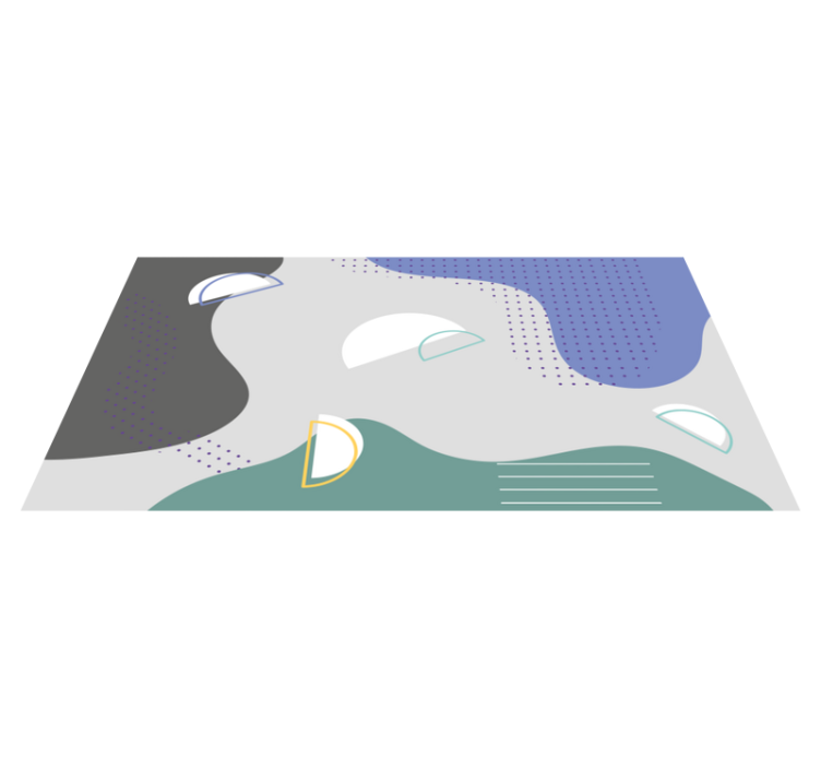 Tapis vinyle minimaliste esthétique minimaliste abstraite - TenStickers