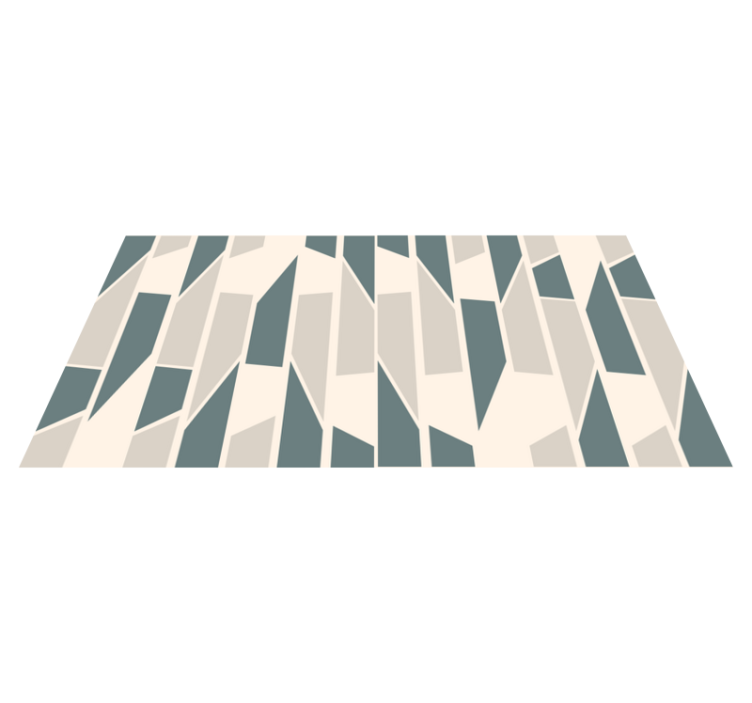 Tapis vinyle géométrique angles abstraits - TenStickers