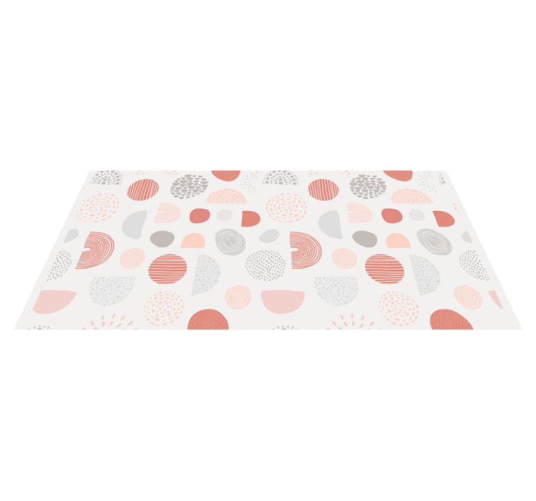Tapis vinyle chambre bébé formes pastel abstraites - TenStickers