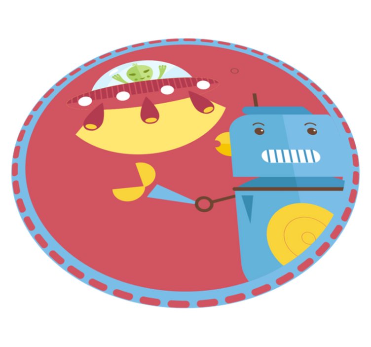 Tapis vinyle pour enfants jeu de robot sous-marin - TenStickers