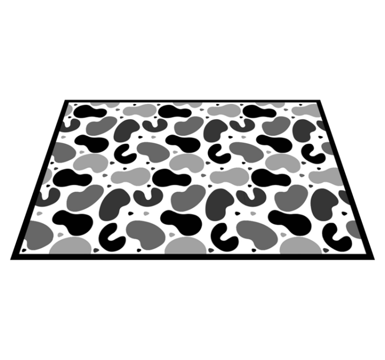 Tapis vinyle animal inspiré du cuir de vache - TenStickers