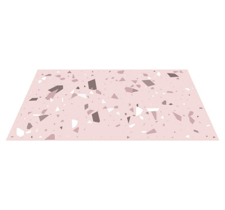 Tapis vinyle géométrique géométrie de Terrazzo - TenStickers