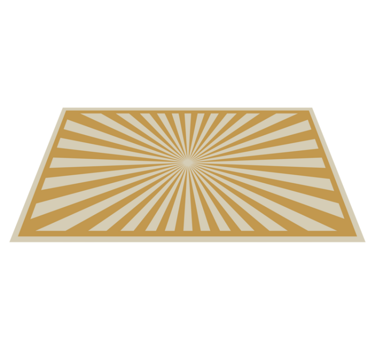 Tapis vinyle géométrique motif d'éclatement radiant - TenStickers